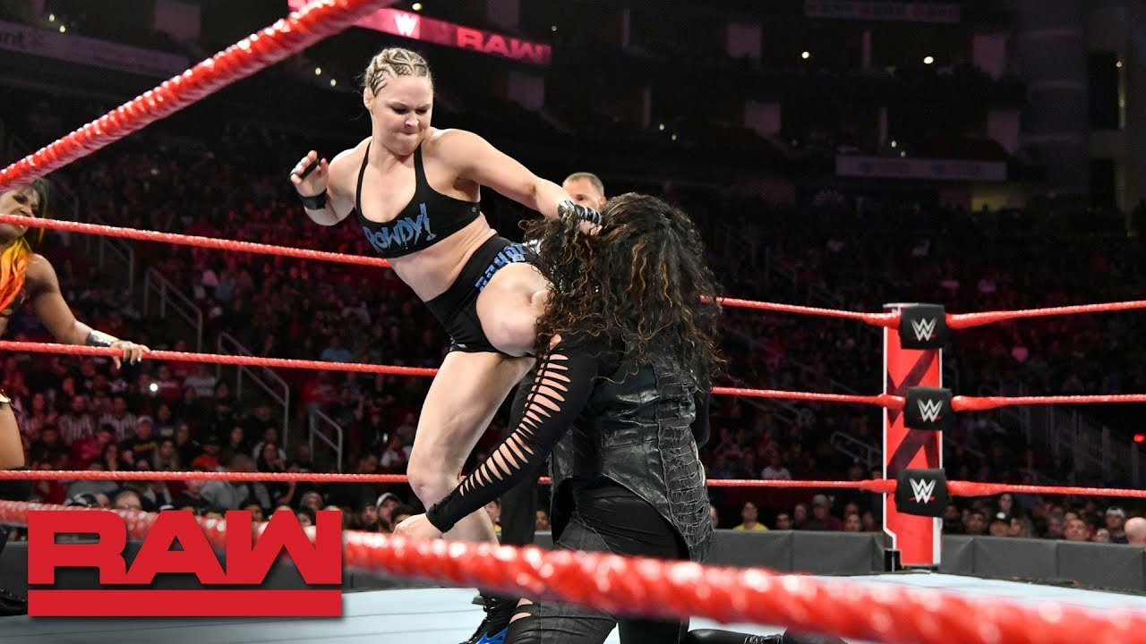 VIDEO: Ronda Rousey & Ember Moon vs. Nia Jax & Tamina: Raw, Dec. 3, 2018