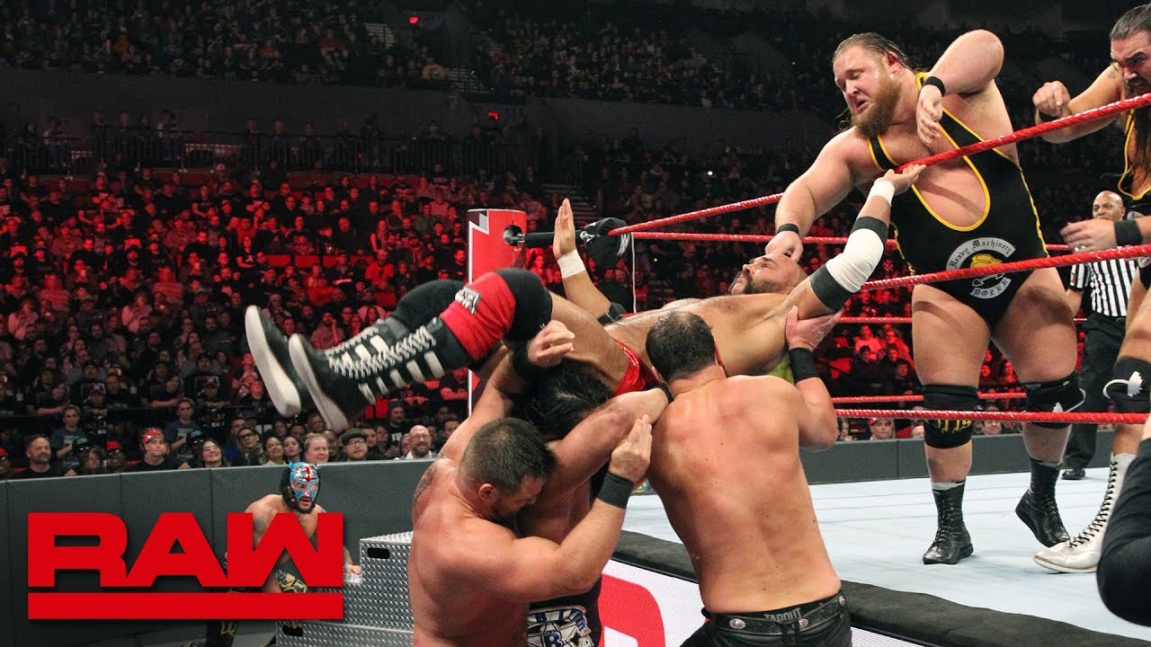 Lucha House Party vs Heavy Machinery vs The B-Team vs The Revival – RAW, Feb. 4 2019