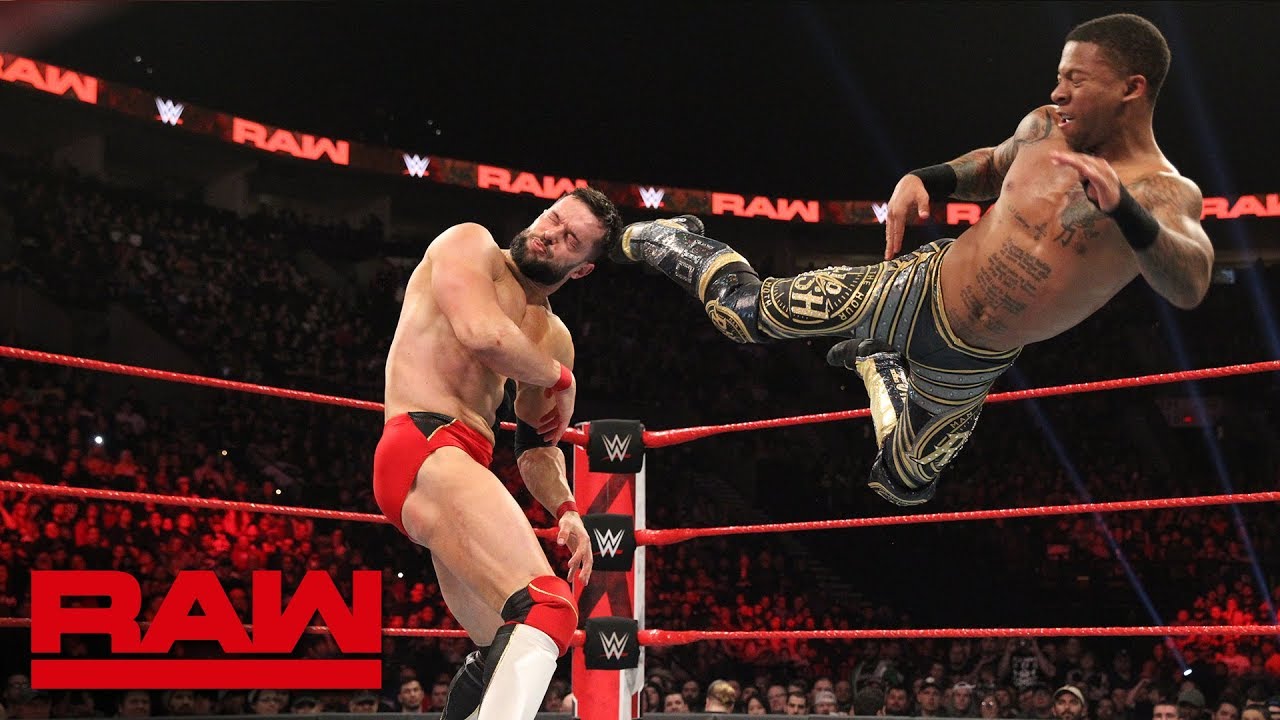 Finn Balor vs Lio Rush – RAW, Feb. 4 2019