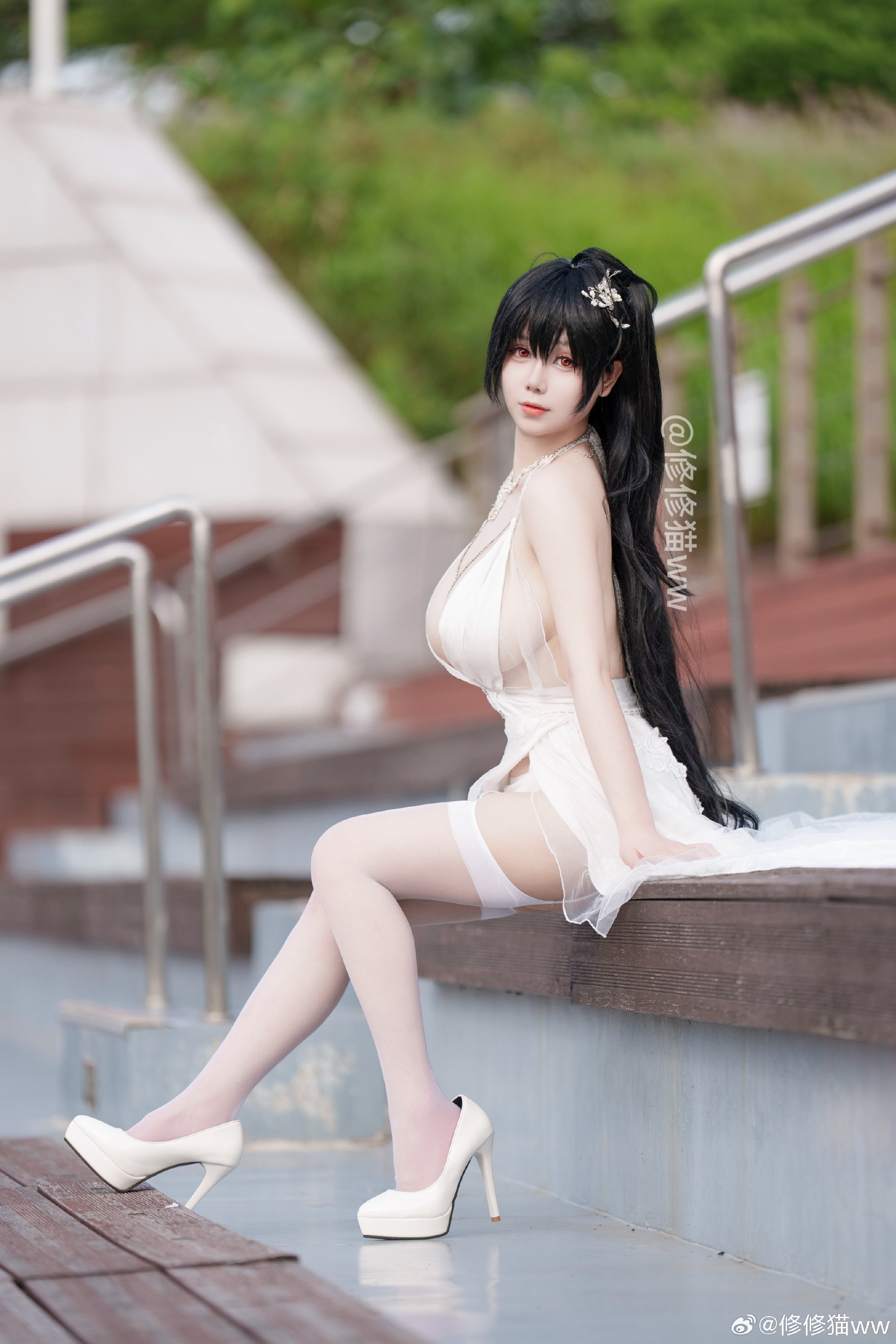 cosplay 碧蓝航线 深圳碧蓝清凉节大凤婚纱场照@修修猫ww COSPLAY-第4张