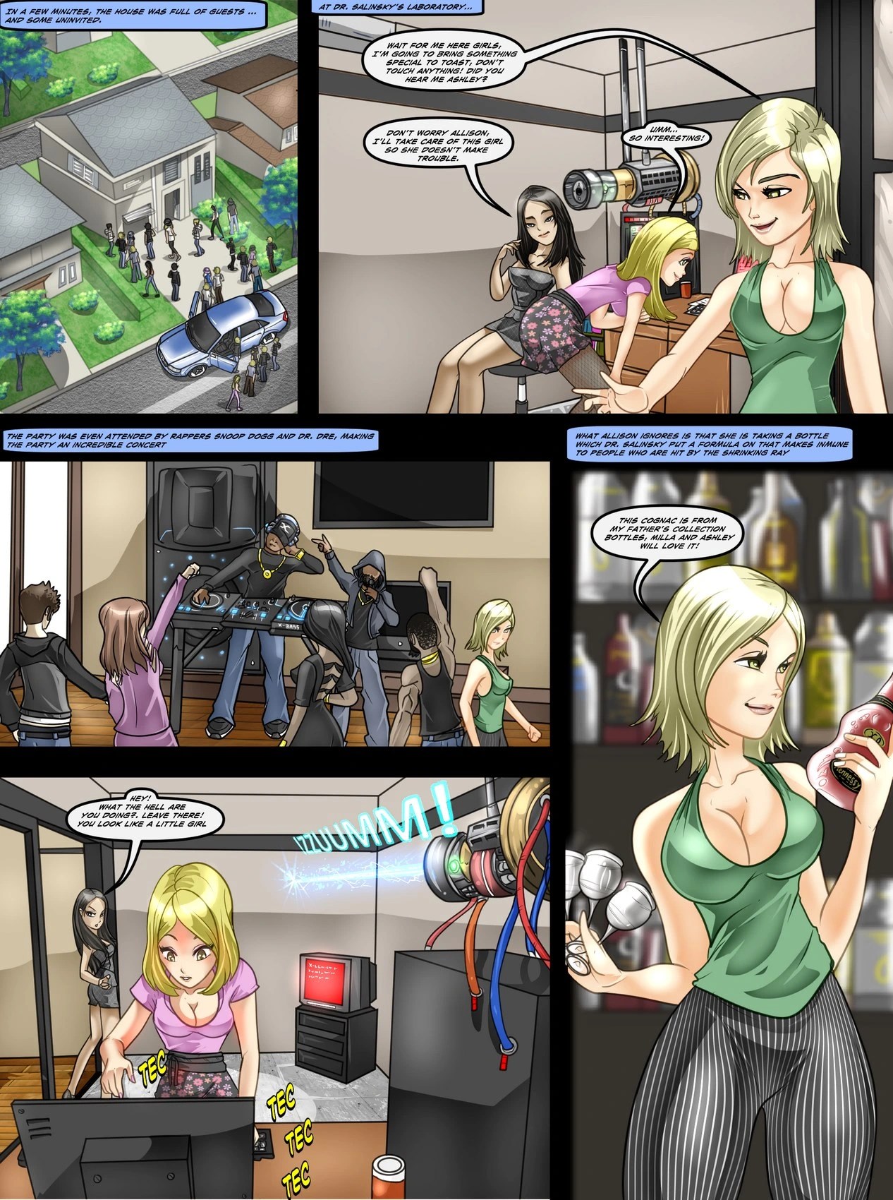 Shrinking woman hentai porn comic