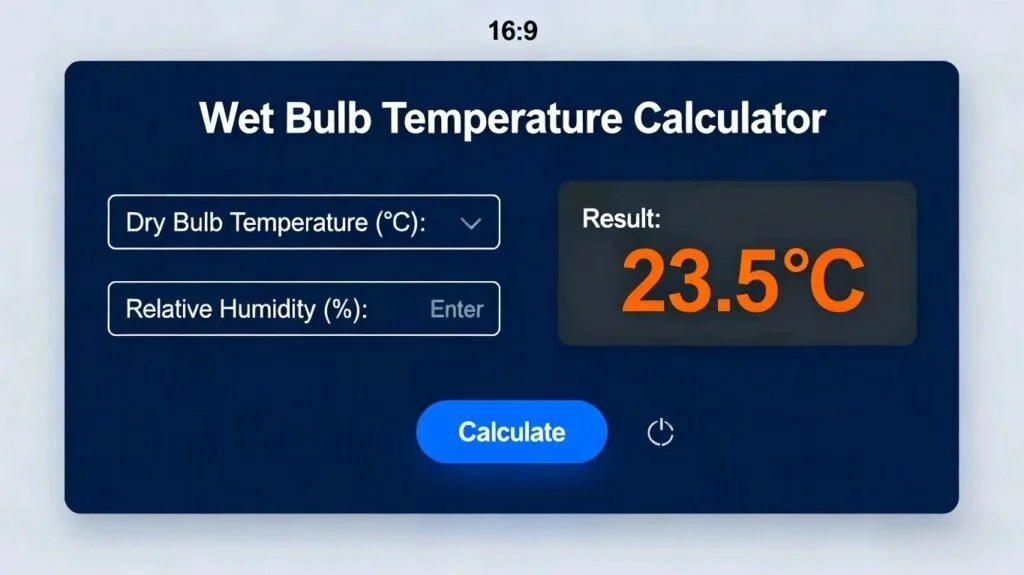 Wet Bulb Temperature Calculator