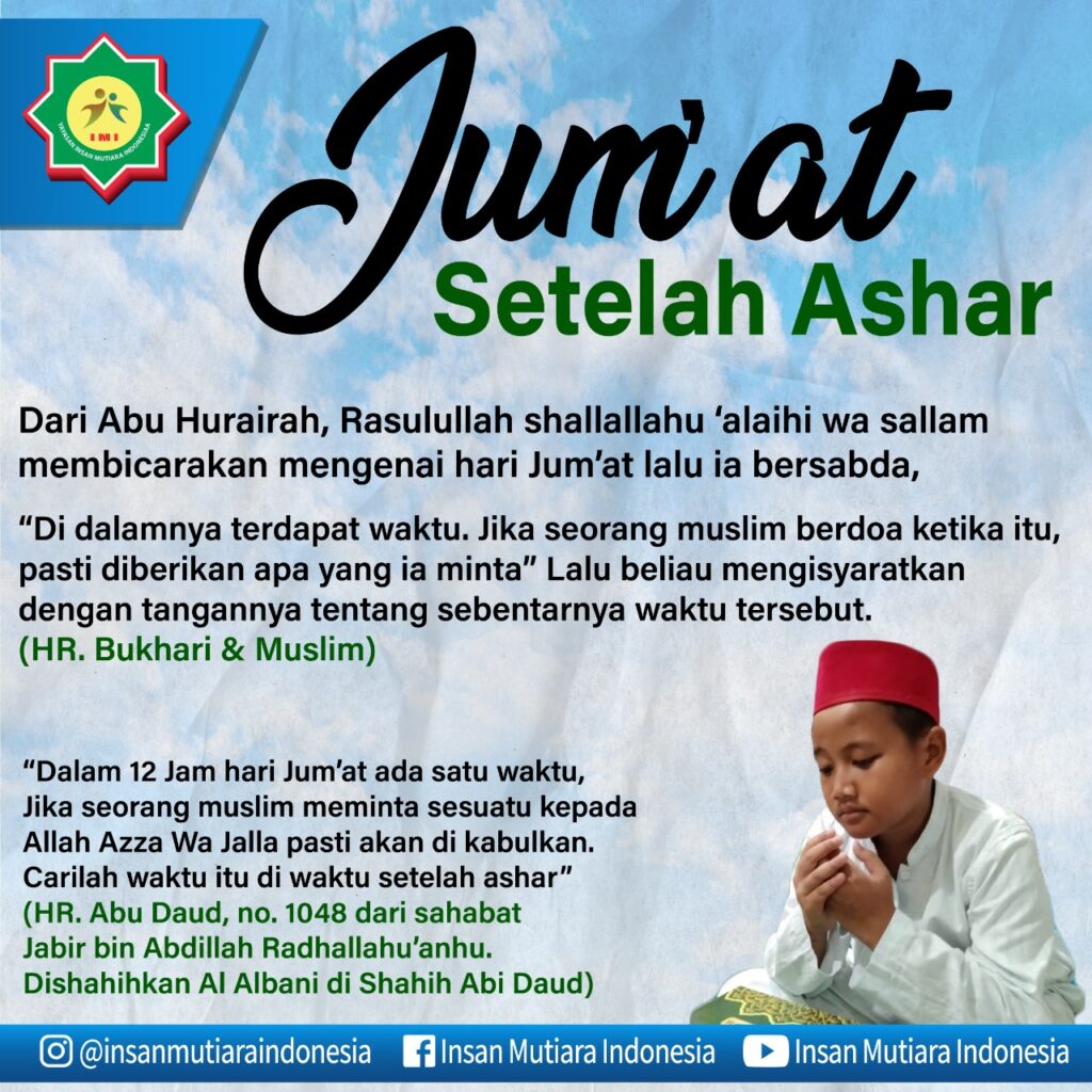 RUTINITAS KEGIATAN DOA BERSAMA JUMAT BERKAH - Yayasan IMI