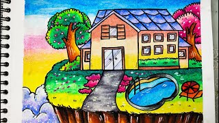 Menjaga Kebersihan - Cara Menggambar Dan Mewarnai Dengan Gradasi Warna Oil Pastel Crayon 180_X_320_jpg