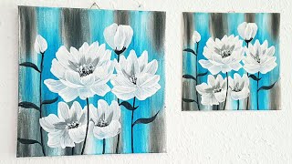 Blumen Malen Spachtel Ganz Einfach Painting Flowers Palette Knife Easy V125