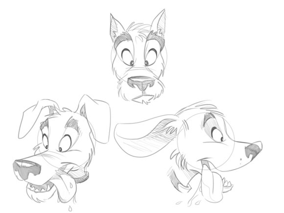 как нарисовать мультяшного животного