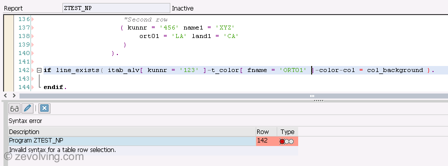 ABAP 740 – LINE_EXISTS to check record in ITAB | ABAP Help blog