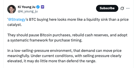Risque de puits de liquidité de la stratégie : pourquoi elle doit faire une pause sur les achats de Bitcoin avant qu'il ne soit trop tard ⋆ ZyCrypto Risque de puits de liquidité de la stratégie : pourquoi elle doit faire une pause sur les achats de Bitcoin avant qu'il ne soit trop tard ⋆ ZyCrypto